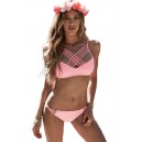 Maillot de bain femme triangle bleu