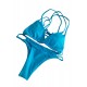 Maillot de bain femme triangle noir ficele tressée