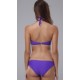 Maillot de bain femme violet à frange