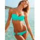 Maillot de bain bandeau effet push-up bleu pale