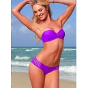 Maillot de bain bondage violet