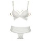 Maillot de bain effet papillon blanc