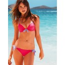 Maillot de bain push-up rose et bleu