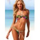Maillot de bain bandeau twist multicolore