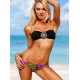 Maillot de bain femme bandeau bijou motif tropical