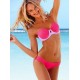 Maillot de bain push-up rose et mauve