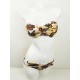 Maillot de bain bandeau effet push-up motif ethnique