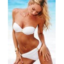 Maillot de bain corebeille blanc et dor&eacute;