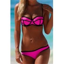 Maillot de bain corebeille rose et noir