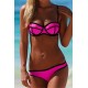 Maillot de bain corebeille rose et noir