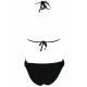 Maillot de bain triangle noir avec collier