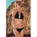 Maillot de bain triangle noir tour de cou collier