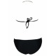 Maillot de bain triangle noir tour de cou collier