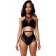 Maillot de bain femme culotte montante et brassière noir