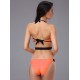Trikini zippé orange et noir