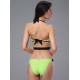 Trikini zippé vert et noir