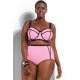 Maillot de bain femme 1 pièce trikini croisé