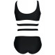 Maillot de bain femme 1 pièce trikini croisé