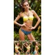 Maillot de bain corbeille bleu avec bijou