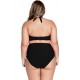 Maillot de bain femme 1 pièce trikini croisé