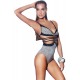 Maillot de bain femme 1 pièce trikini croisé
