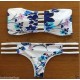 Maillot de bain femme bandeau motif ethnique multicolore