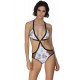 Maillot de bain femme 1 pièce trikini croisé