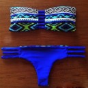 Maillot de bain femme bandeau motif floral