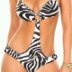 Maillot de bain femme 1 pièce trikini croisé